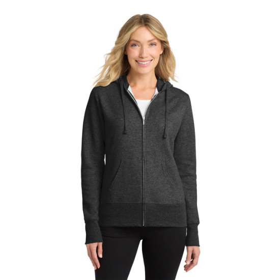 Port & Co™ Women's Core Fleece Full-Zip Hooded Sweatshirt