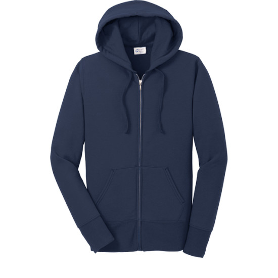 Port & Co™ Women's Core Fleece Full-Zip Hooded Sweatshirt
