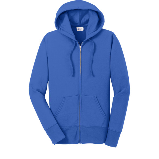 Port & Co™ Women's Core Fleece Full-Zip Hooded Sweatshirt