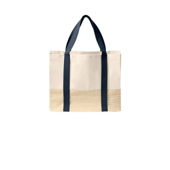 Port Authority® Straw Market Tote
