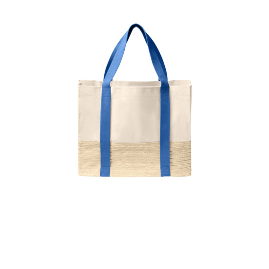 Port Authority® Straw Market Tote