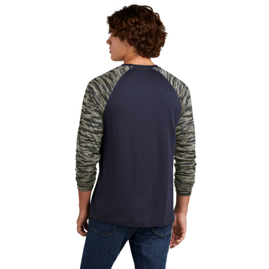 Sport-Tek® Drift Camo Colorblock Long Sleeve Tee