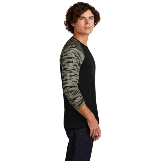 Sport-Tek® Drift Camo Colorblock Long Sleeve Tee