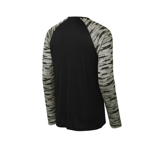 Sport-Tek® Drift Camo Colorblock Long Sleeve Tee