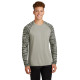 Sport-Tek® Drift Camo Colorblock Long Sleeve Tee