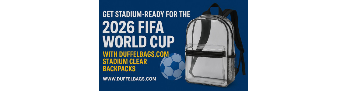 Get Stadium-Ready for the 2026 FIFA World Cup with DuffelGear’s Basic Clear Backpack