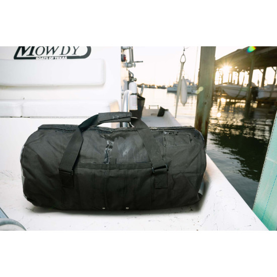 30" DuffelGear Black Waterproof Duffel Bag