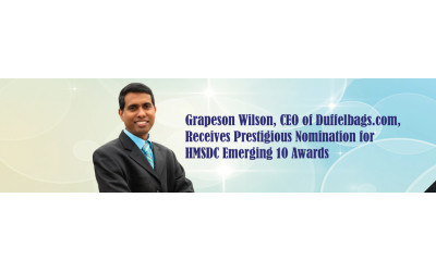 Grapeson Wilson, CEO of Duffelbags.com, Receives Prestigious Nomination for HMSDC Emerging 10 Awards