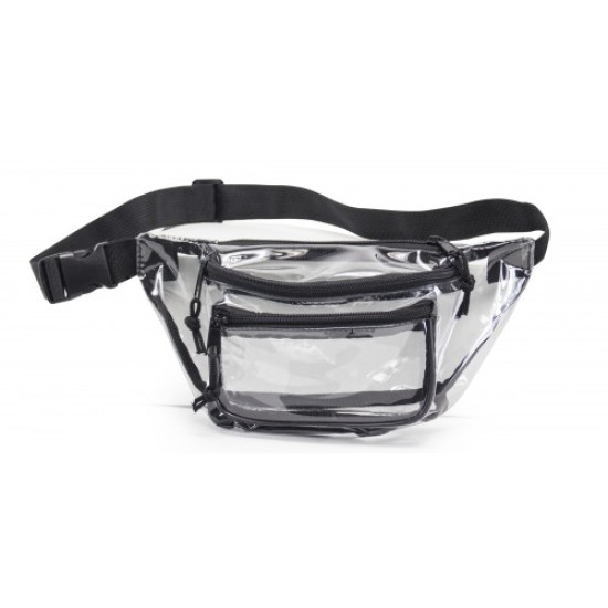 Clear Three-Pocket Fanny Pack