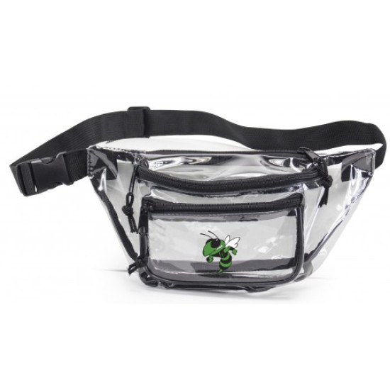 Clear Three-Pocket Fanny Pack
