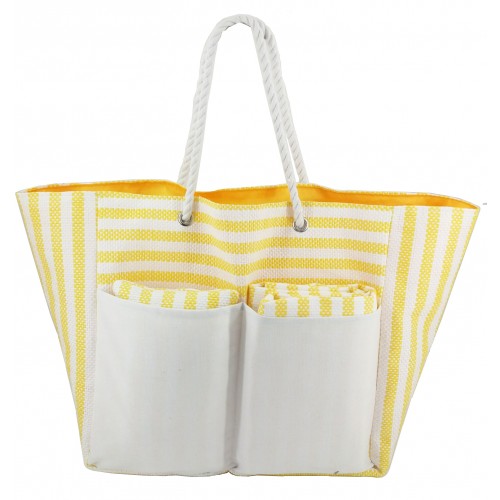 3-PC Summer Beach Tote Bag