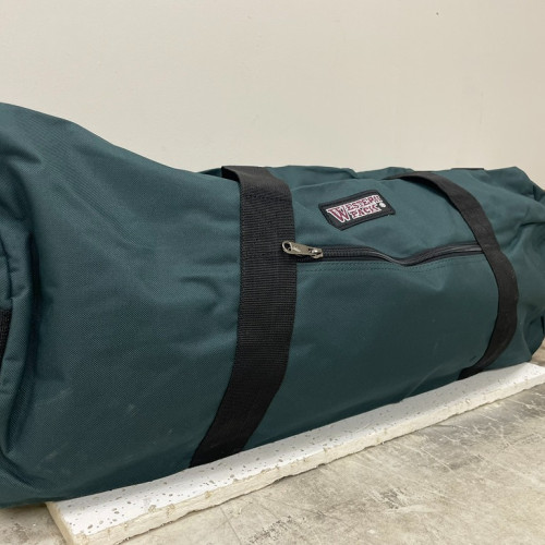 30" Large Black Roll Duffel Bag