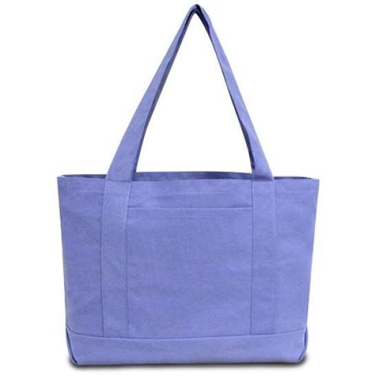 Seaside Cotton Pigment Dyed Boat Tote Bag