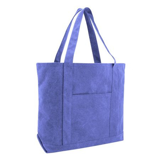 Seaside Cotton Pigment Dyed XL Canvas Boat Tote Bag