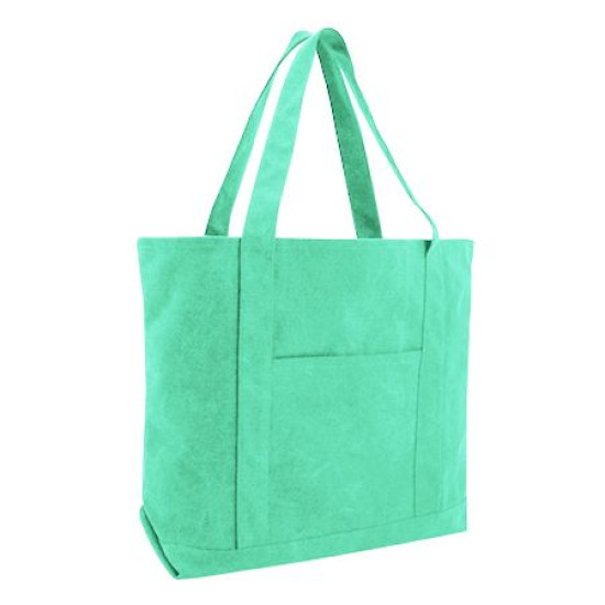 Seaside Cotton Pigment Dyed XL Canvas Boat Tote Bag