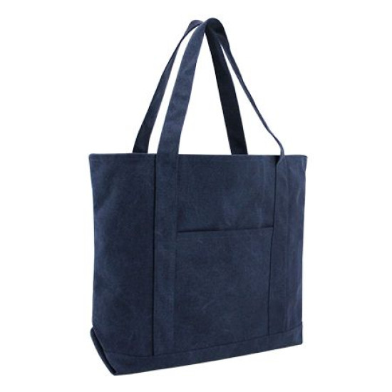 Seaside Cotton Pigment Dyed XL Canvas Boat Tote Bag