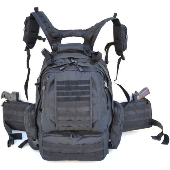 Black Tactical 3 Day Military Tactical Combat Assault Pack