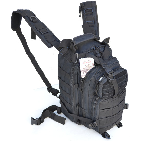 Black Tactical 72 Hour Combat Rucksack Backpack