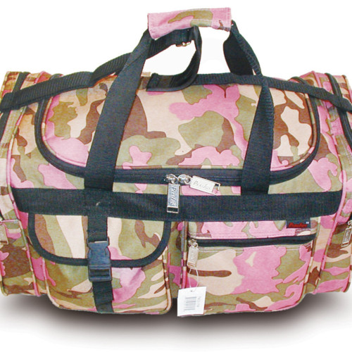 13" Pink Camo Duffle Bag Carry On 