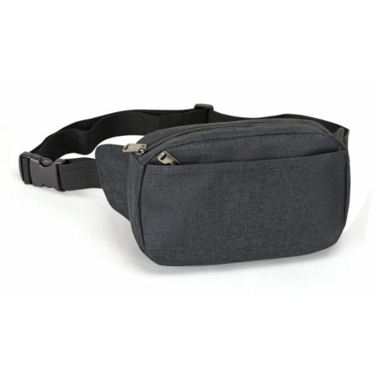 Heather Rounded 3 Pockets Fanny Pack