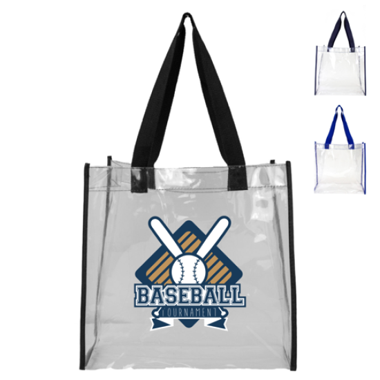 Basic Clear Stadium Security Open Tote Bag