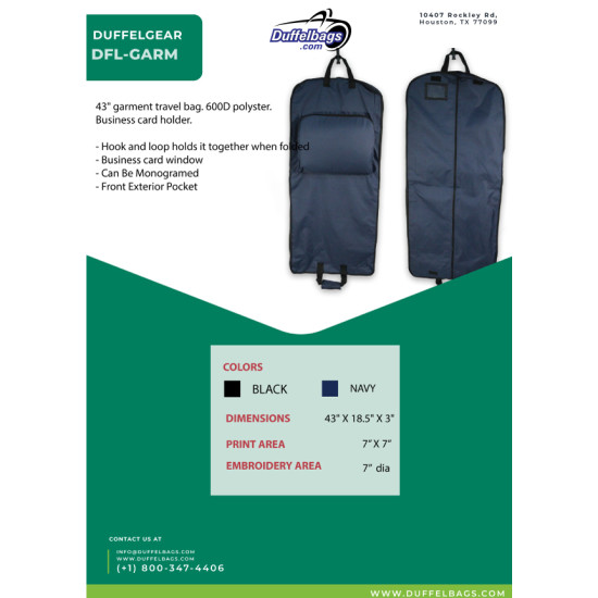 DuffelGear Garment Bag 43"