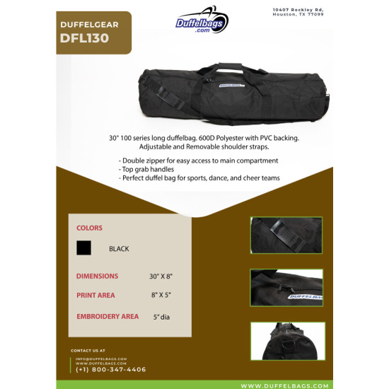 30" DuffelGear 100 Series Roll Duffel Bag