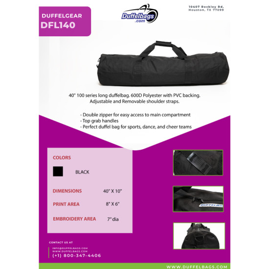 40" DuffelGear 100 Series Roll Duffle Bag