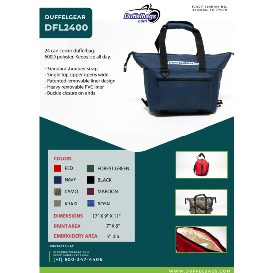 48 Pack DuffelGear Cooler Bag