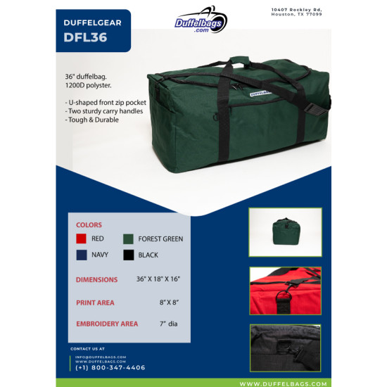 36" DuffelGear Grand Canyon Duffel Bag