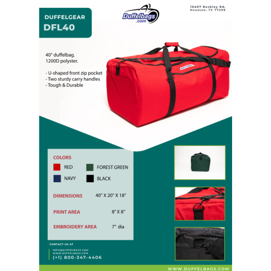 40" DuffelGear Grand Canyon Duffle Bag - Free Shipping