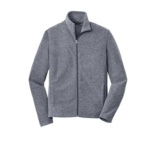 Port Authority® Heather Microfleece Full-Zip Jacket