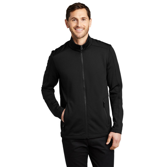 Port Authority® Grid Fleece Jacket