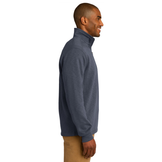 Port Authority® Slub Fleece 1/4-Zip Pullover