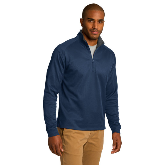 Port Authority® Vertical Texture 1/4-Zip Pullover
