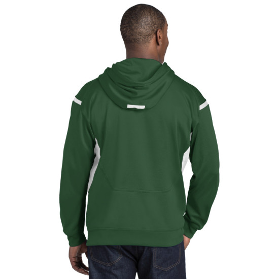 Sport-Tek® Tech Fleece Colorblock Hooded Sweatshirt