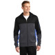 Sport-Tek® Tech Fleece Colorblock Full-Zip Hooded Jacket
