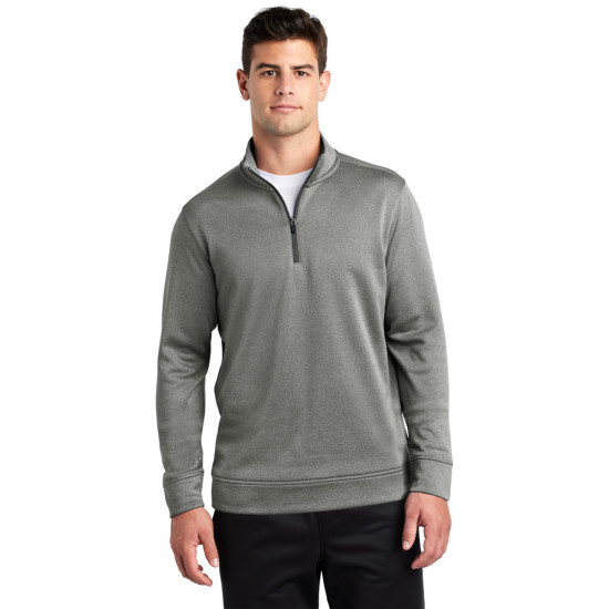 Sport-Tek ® PosiCharge ® Sport-Wick ® Heather Fleece 1/4-Zip Pullover