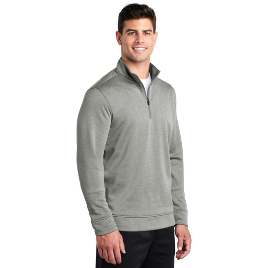 Sport-Tek ® PosiCharge ® Sport-Wick ® Heather Fleece 1/4-Zip Pullover