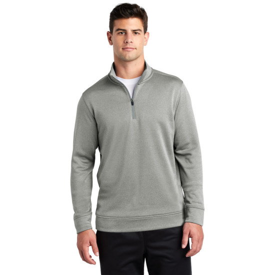 Sport-Tek ® PosiCharge ® Sport-Wick ® Heather Fleece 1/4-Zip Pullover