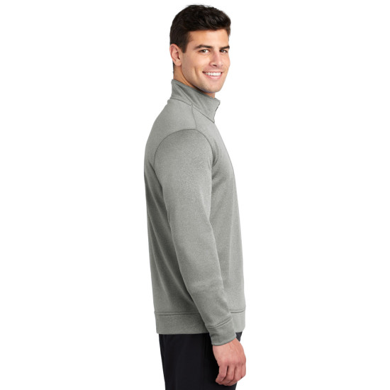 Sport-Tek ® PosiCharge ® Sport-Wick ® Heather Fleece 1/4-Zip Pullover