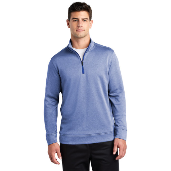 Sport-Tek ® PosiCharge ® Sport-Wick ® Heather Fleece 1/4-Zip Pullover