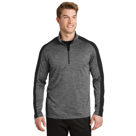 Sport-Tek® PosiCharge® Electric Heather Colorblock 1/4-Zip Pullover