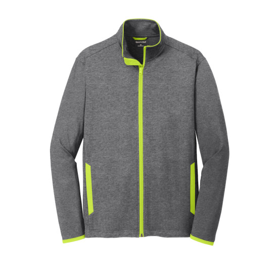 Sport-Tek® Sport-Wick® Stretch Contrast Full-Zip Jacket
