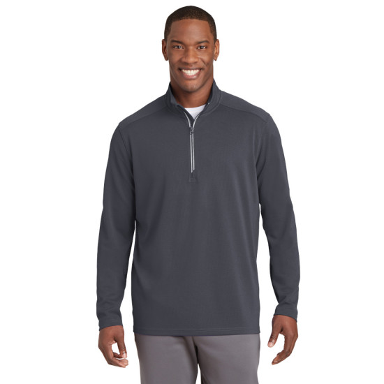 Sport-Tek® Sport-Wick® Textured 1/4-Zip Pullover