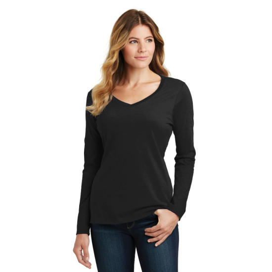 Port & Company® Ladies Long Sleeve Fan Favorite™ V-Neck Tee
