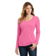 Port & Company® Ladies Long Sleeve Fan Favorite™ V-Neck Tee