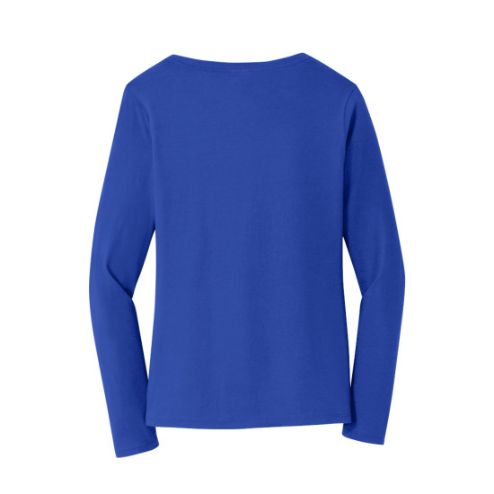 Port & Company® Ladies Long Sleeve Fan Favorite™ V-Neck Tee