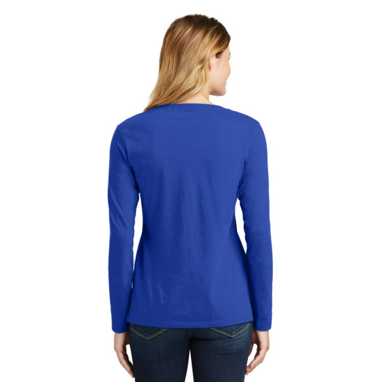 Port & Company® Ladies Long Sleeve Fan Favorite™ V-Neck Tee