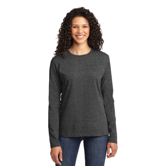 Port & Company® Ladies Long Sleeve Core Cotton Tee